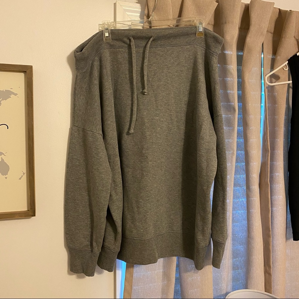 Aerie oversized off the shoulder sweatshirt